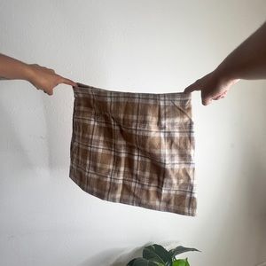 PLAID MINI SKIRT